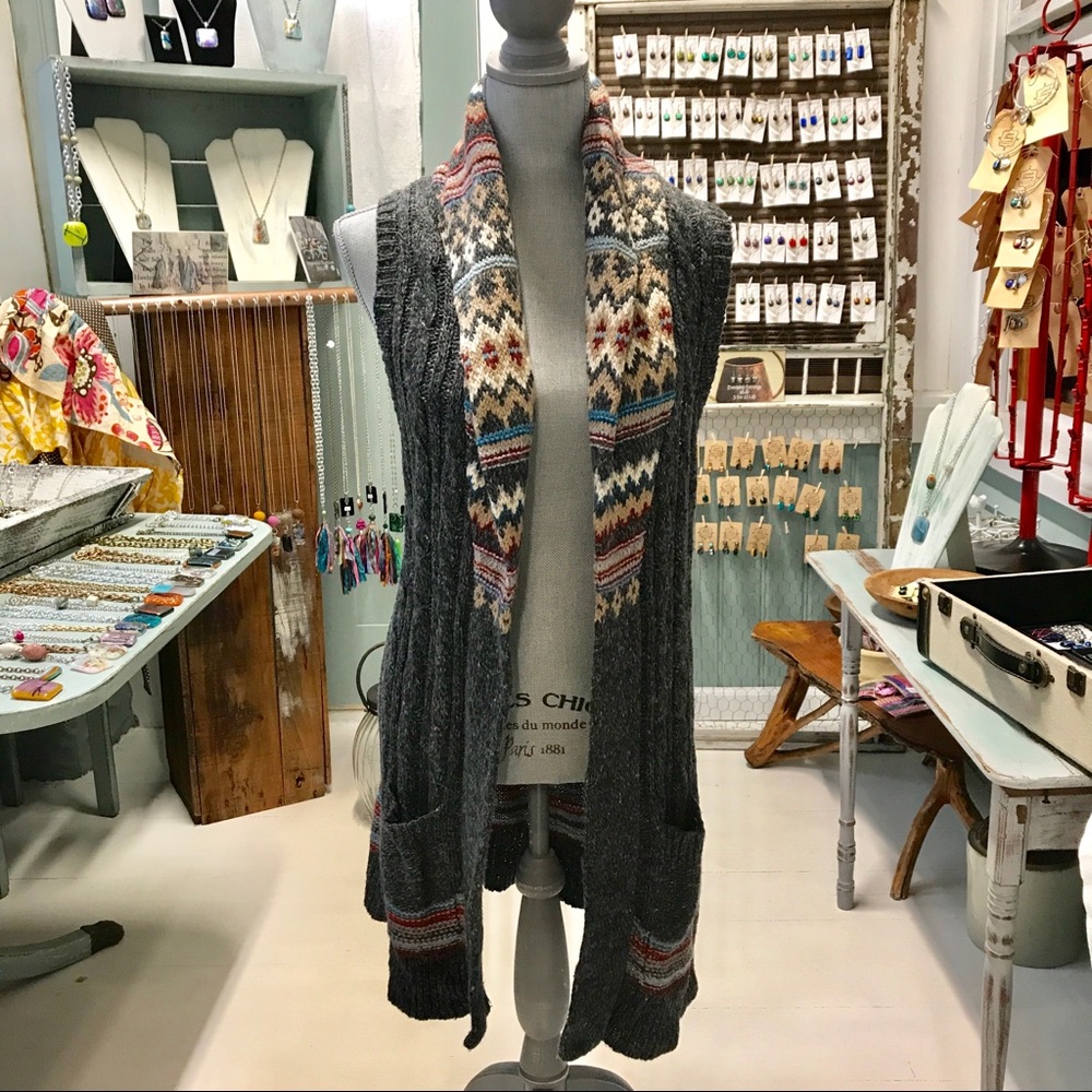 Hollister long vest m/l